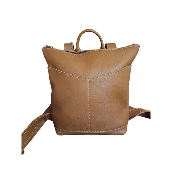 Crossbow Leather Telluride Backpack Handcrafted Normcore Gorpcore Outdoor Camel - Picture 3 of 11